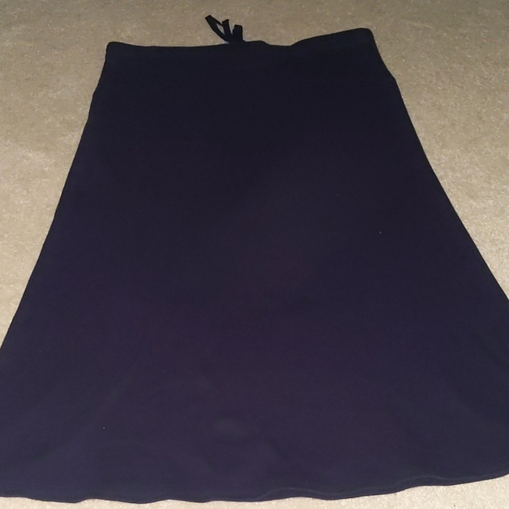 Navy blue stretchy skirt - Picture 5 of 5